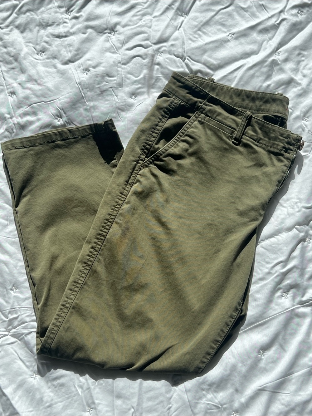 GAP Olive Chino Pants - Men's/Womens green